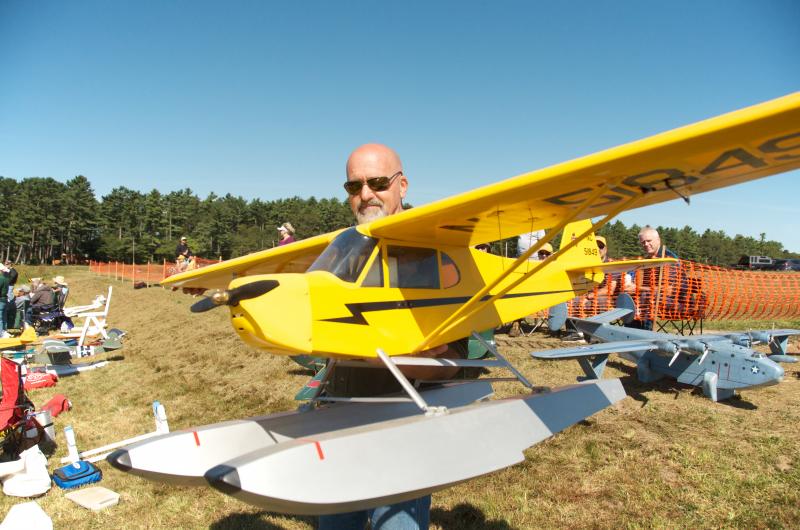 Gary Dupont, a scrimshaw, said he likes to work with his hands and builds his planes himself. BY GEORGIA SPARLING