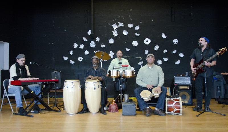 The band consists of musicians from Ecuador, the Dominican Republic and the U.S. BY GEORGIA SPARLING