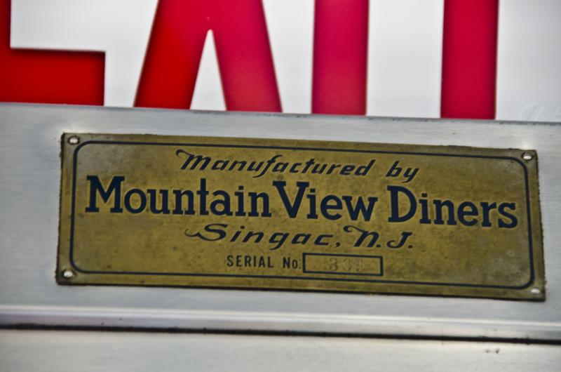 The prefabricated diner was built by the Mountain View Diner Company in New Jersey, which closed down in 1957. BY GEORGIA SPARLING