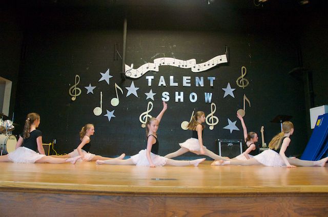 Hunter Moreau, Cami Parker, Katherine, Maeve Geraghty, Bess Wiggins and Toni Ciffolillo started out their dance in traditional ballet attire... BY GEORGIA SPARLING
