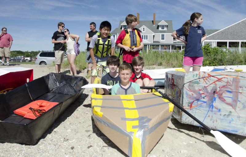 Ship Happens' Students take on water with homemade boats