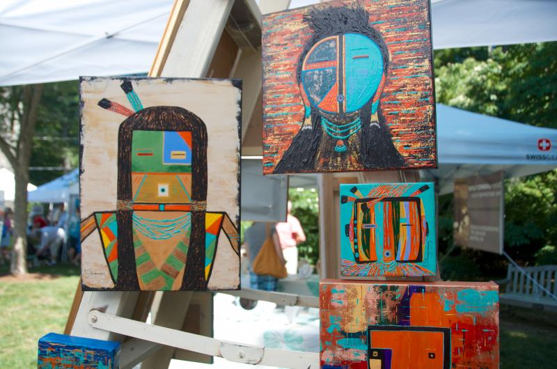 In addition to seascapes, Jae Shaughnessy brought some paintings inspired by her time in the Southwest. BY GEORGIA SPARLING