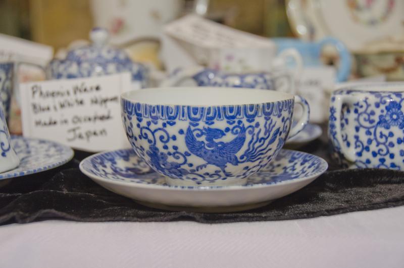 Ellen Flynn's collection of china comes from Japan, Czechoslovakia, England, France and other parts of the world. BY GEORGIA SPARLING