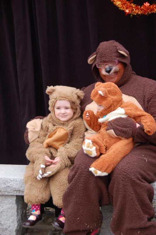 Christine, Jerome and Rose-Marie Herbert of Rochester dressed up as a family of bears. BY SARA LAFRANCE