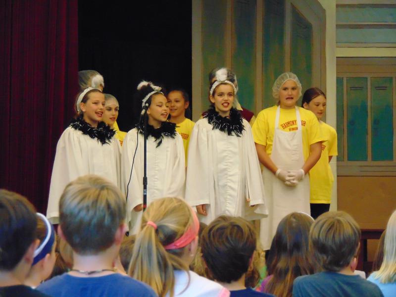 The glee club trio, or "glio" as they were called, was always there to provide commentary and song. BY TANNER HARDING