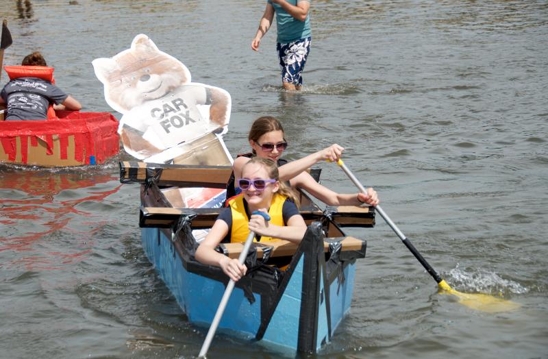 Plymouth Cardboard Boat Race makes a splash