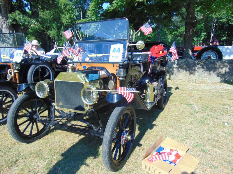 Richard Cutler, from Rochester, was one of many local residents to showcase a vintage car in the parade. BY TANNER HARDING