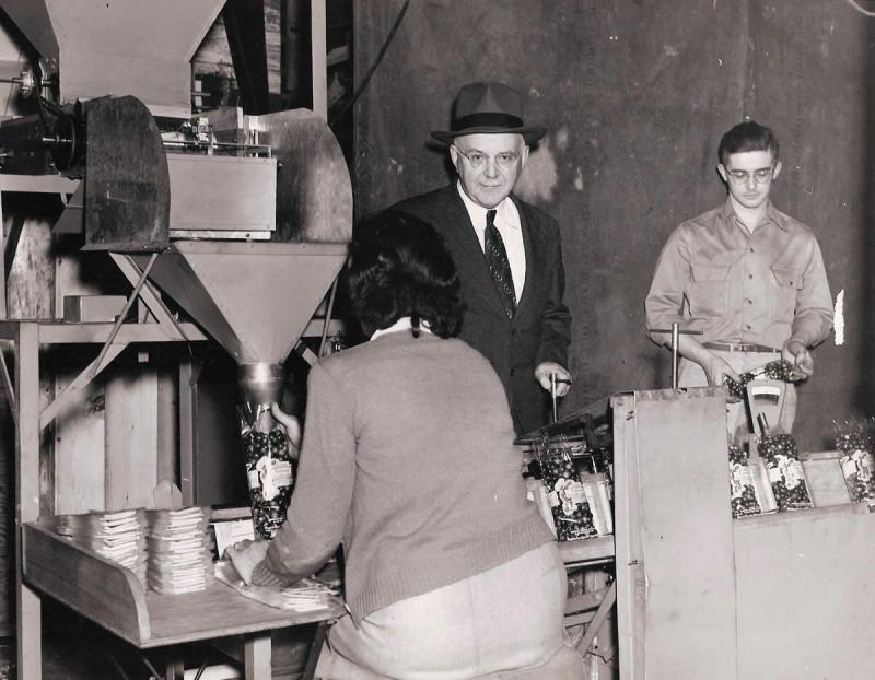 Hayden Manufacturing Company owner Emile St. Jacques (left) and his son and successor Robert St. Jacques (right). COURTESY HAYDEN MANUFACTURING CO