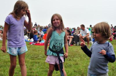 Children made up a large portion of the crowd, which swelled as the night progressed. BY MATT CAMARA