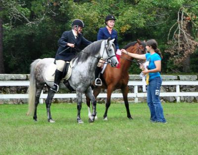 The event involved several classes of riders and horses and drew 30 horses and ponies and over 40 participants. BY MATT CAMARA
