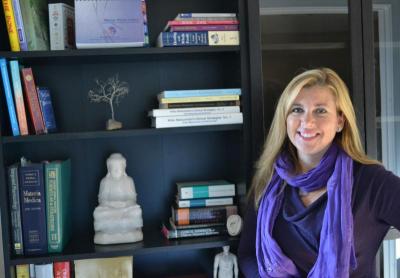Michelle Rodriguez received her Master's from the New England School of Acupuncture, the first school of its kind in the country. BY JENNIFER HESHION