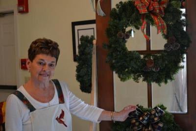 Yvette Beaumont, president of the guild, says she is looking forward to cooking her specialty soup on the church's new stove. BY JENNIFER HESHION