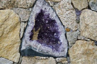 Dexter said he's found that amethyst fades to gold after long exposure to the sun. BY GEORGIA SPARLING