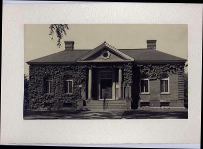 The Mattapoisett Free Library was built in 1904 with $10,000 donated by George Purrington, Jr. BY MATTAPOISETT HISTORICAL MUSEUM