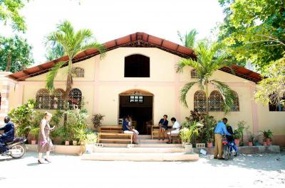 Our sister church in Jacmel! This was a welcome sight after four bumpy hours in the back of a truck. BY GEORGIA SPARLING