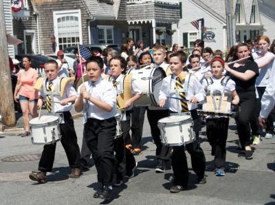 The Old Hammondtown Orchestra played patriotic songs during the ceremony and in the parade. BY GEORGIA SPARLING