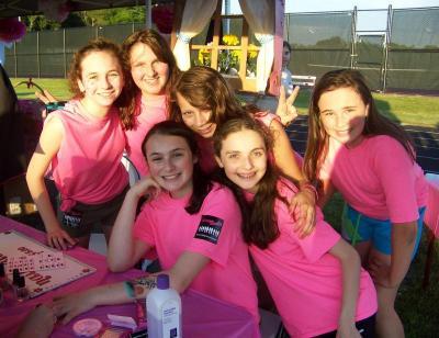 Team Purple Sleepwalker, led by 13-year-old Jayme Walker, took part in Friday's Relay for Life. BY MATTHEW BERNAT