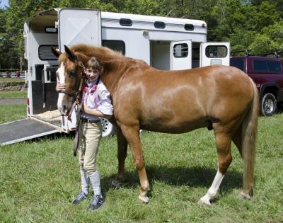Mandy Larrivee, of Rehoboth, first found herself on horseback when she was only three months old. BY GEORGIA SPARLING