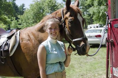 Victoria Levesque wanted to ride horses since she was 10 and rode a pony at a birthday party. BY GEORGIA SPARLING