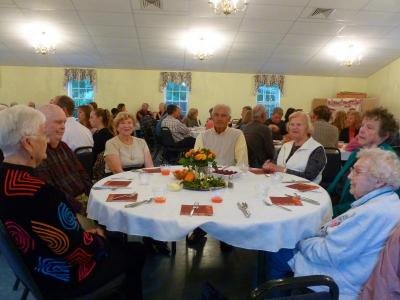 Anna White, a historian and member of the congregation, said the 100 plus families in the church were involved in putting on the dinner. BY JULIA NOJEIM