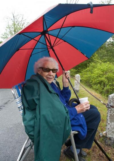 Louise Watling, 93, has attended all but two of the boat races in its 80 year history. BY GEORGIA SPARLING