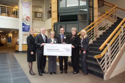 (From left) Julie Chapman, Executive Vice President & Chief Operating Officer, BCSB and President’s Council Member of Southcoast Health; Patrick Murray, President & CEO, Bristol County Savings Bank and President Bristol County Savings Charitable Foundation; Linda Bodenmann, Executive Vice President and Chief Operating Officer of Southcoast Health; Dr. Robert Caldas, Chief Medical Officer of Southcoast Health; Dr. Jean MacCormack, Chairperson, Southcoast Advisory Board, Bristol County Savings Charitable Foundation & Board Member, Bristol County Savings Bank and President’s Council Member of Southcoast Health; and Michele Roberts, Executive Vice President & Community Relations Officer, Bristol County Savings Bank and Clerk, Bristol County Savings Charitable Foundation.