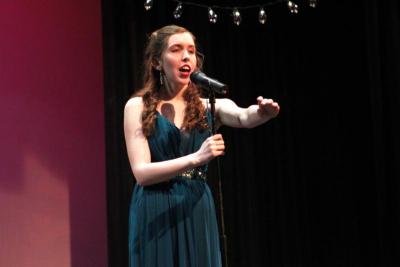 Winner of Miss Inspirational, Audrey McDonnell, sings The Little Mermaid’s “Part of Your World” during her talent/special ability presentation. Photo by: Katherine Glosser