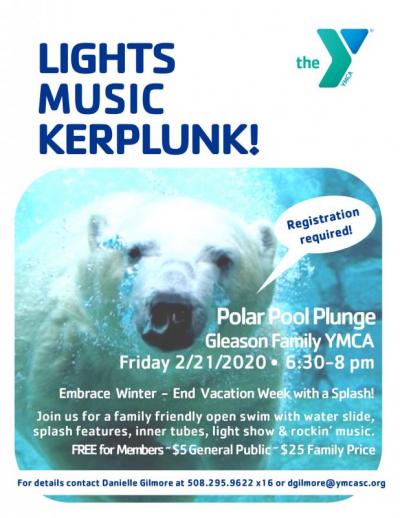 Pool Polar Plunge at the Y