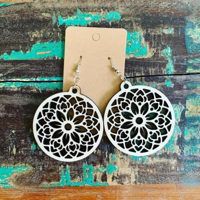 Compared to Olive and I, Keogh has much less jewelry in Gypsy & Grace, but she still has a few items, like these mandala earrings. Photo by: Felicia Rego of Woodman Decor & More