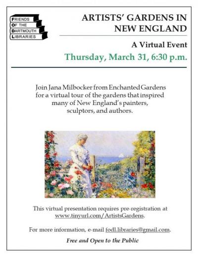 lecture, gardens, artists