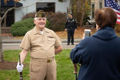 Bob Jones served in the United States Navy from 1959 to 1965. He attended the Veterans Day event in Marion. Photo by: Sawyer Smook-Pollitt