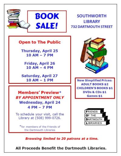 Southworth Library Book Sale – A Great Community Event! | Sippican