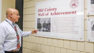 Current Superintendent Aaron Polansky speaks on the wide array of achievements that Old Colony almuni have earned in careers ranging from military members deployed overseas, to software engineers.