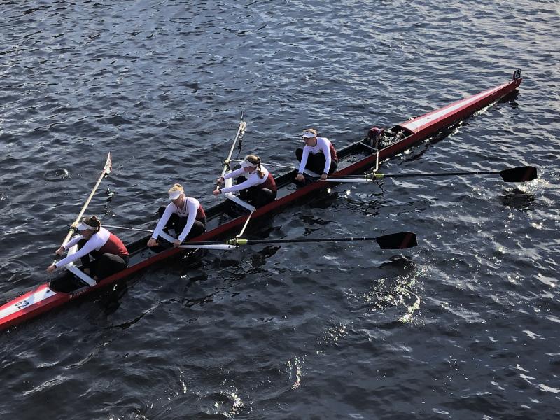 An aerial view of the Tabor girls in action. Photo by: parent Sara Cederholm.
