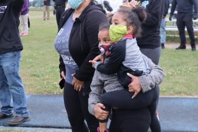 Two of the vigil’s youngest participants. Photo by: Kenneth Borges
