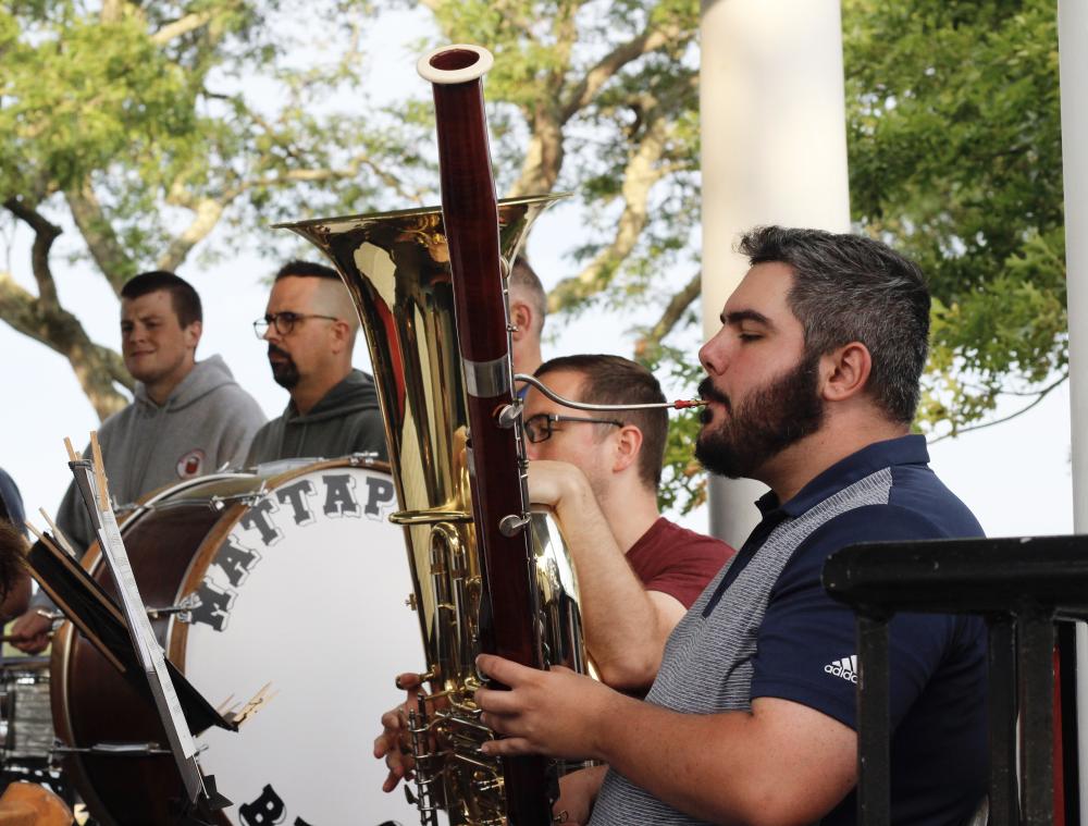 Trevor Faria of Acushnet plays the bassoon.