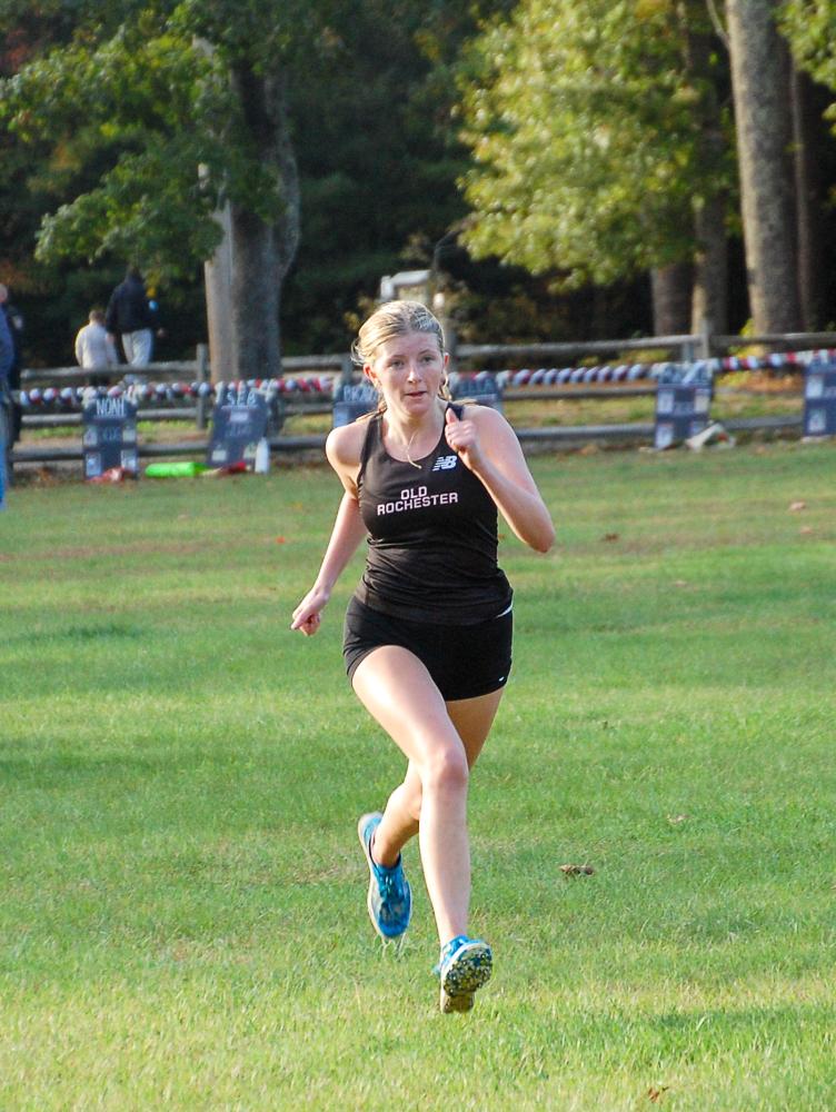 Cassidy Carroll strides towards the finish. Cassidy Carroll strides towards the finish.