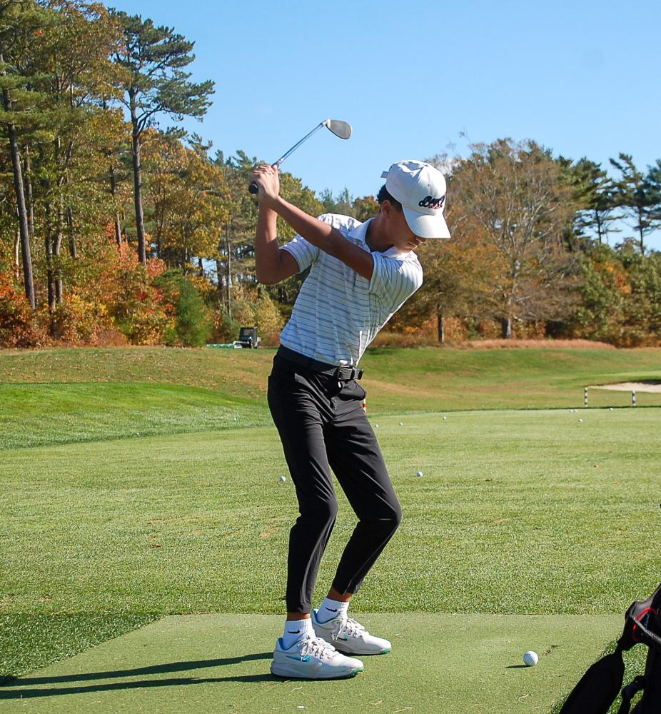John Bongiorno gets ready to swing at practice. John Bongiorno gets ready to swing at practice.