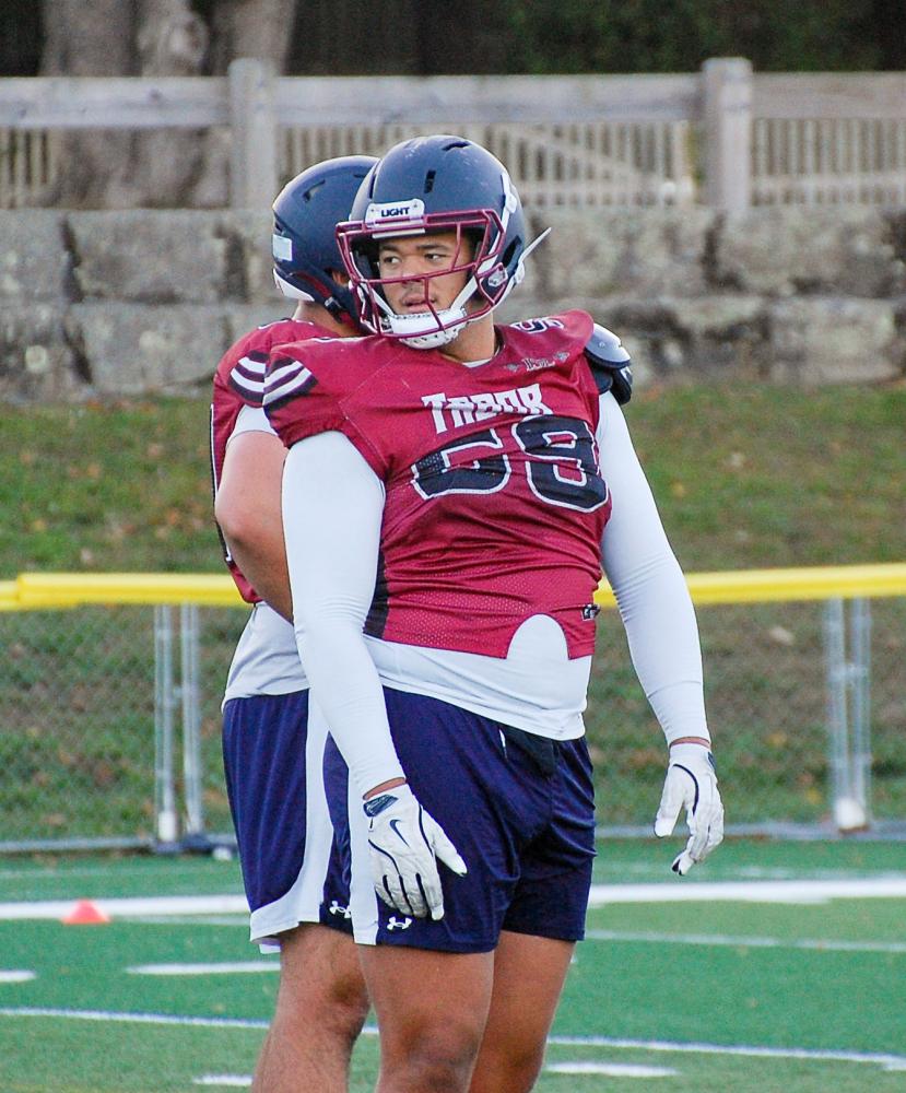 Marcus Almeida waits to set up on the line. Marcus Almada waits to set up on the line.