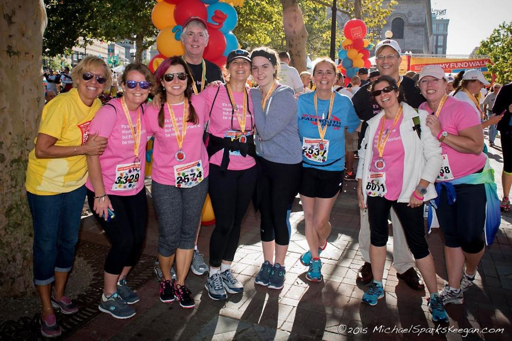 Most of Team SuPernice at the 2025 walk. Photo source: Michael Sparks Keegan