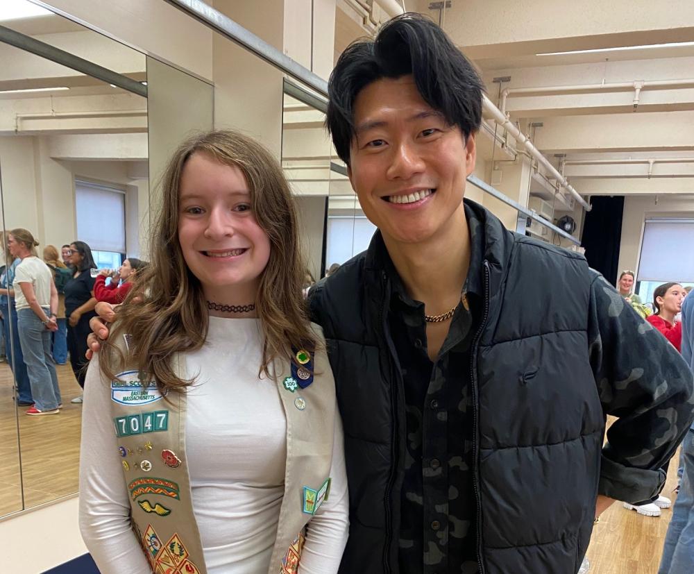 Charlee with Joomin Hwang. Submitted photo