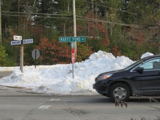 The parcels considered for rezoning lie along the border between Rochester and Wareham. Photo by Grace Roche