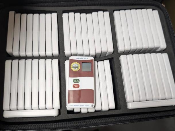 The Town of Rochester received remote voting devices from an donor. File photo