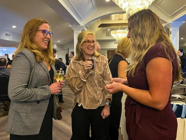 School community members gathered at Century House in Acushnet for a charity gala. Photo by Tanvi Kulkarni