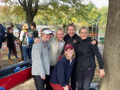 Front: Daisy Cook, Back row: Charlotte Gebhard, Alexandra Szynal, Elaine Cederhold,, and Zoë Mermin. Photo by: coach Michael Bentz.