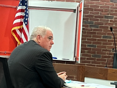 David MacDonald, the owner of the dog in question, listens to the hearing. Photo by: Sandy Quadros Bowles