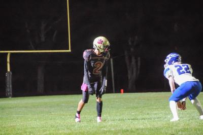 Marcus Scherer readies himself for a play.