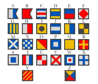 Artist and designer Mike Malone takes inspiration from this nautical alphabet sheet.