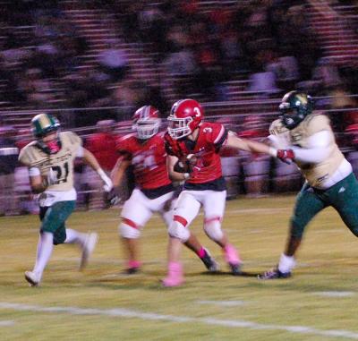 Cameron Pepin breaks from the defense. Cameron Pepin breaks from the defense.