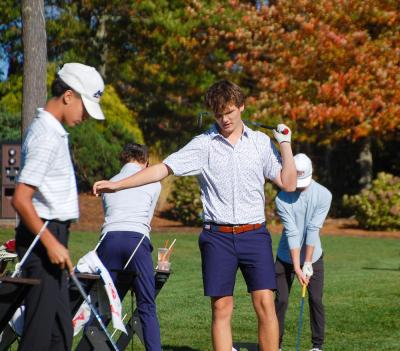 August Herbert chats with the team. August Herbert chats with the team.